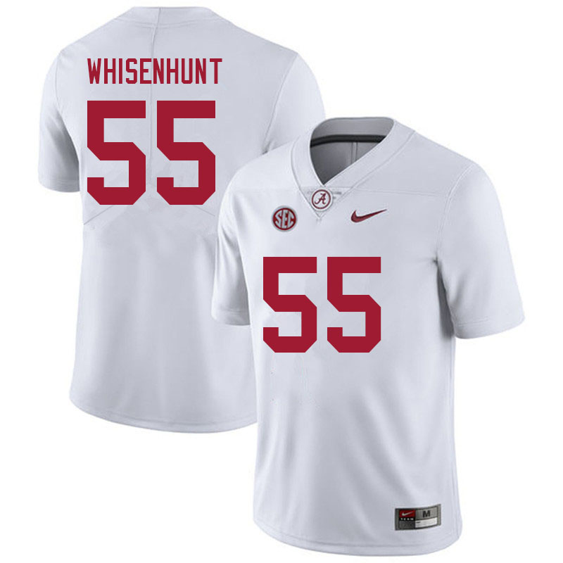 Alabama Crimson Tide Men's Bennett Whisenhunt #55 White NCAA Nike Authentic Stitched 2021 College Football Jersey UC16G12GW
